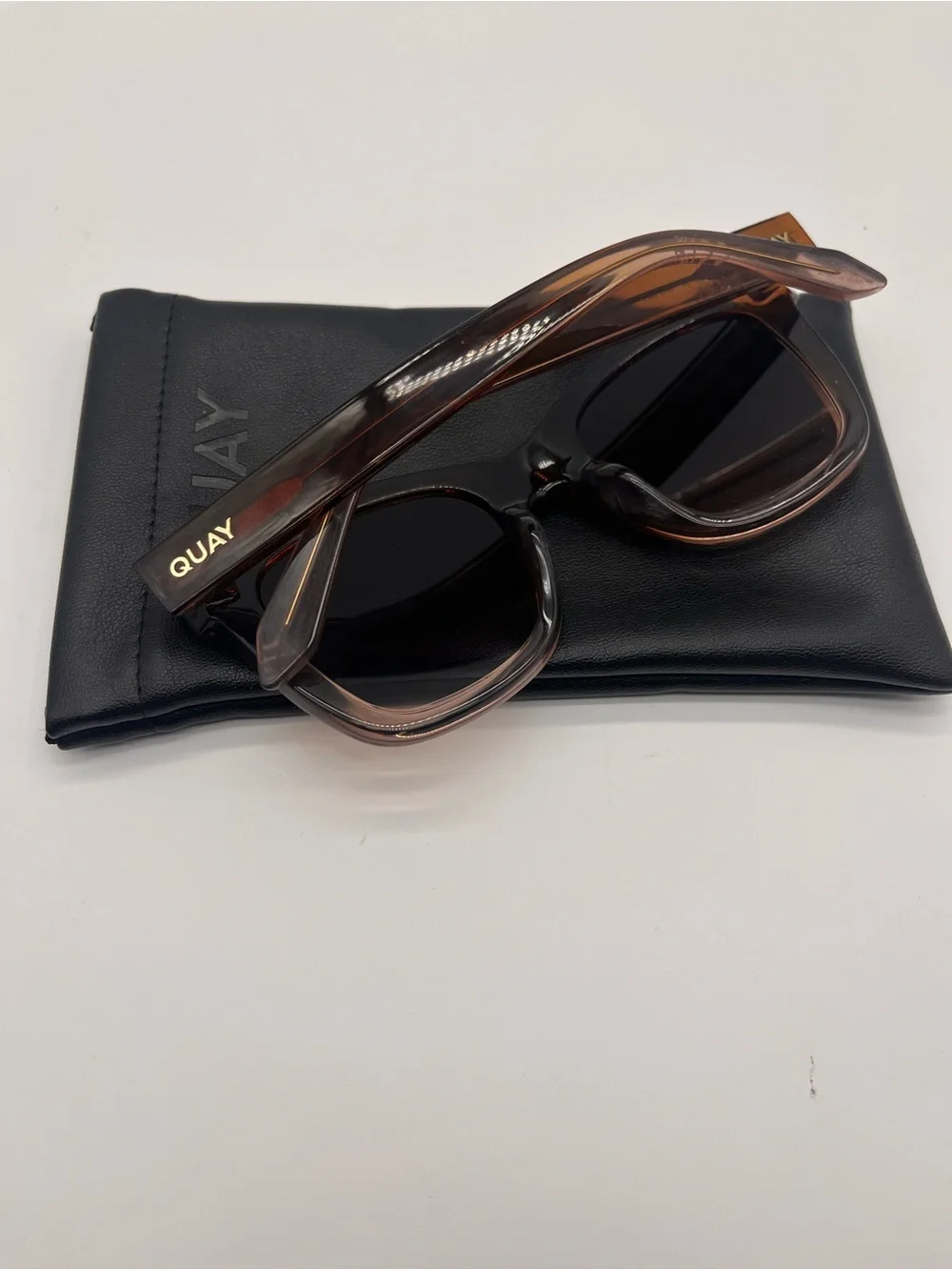 Quay Afterhours Brown Acetate Sunglasses with Brown Gradient Lenses